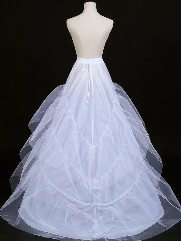 Classic Lolita Petticoats Polyester Tiered Gothic Lolita Petticoat Woman's White Lolita Underskirt