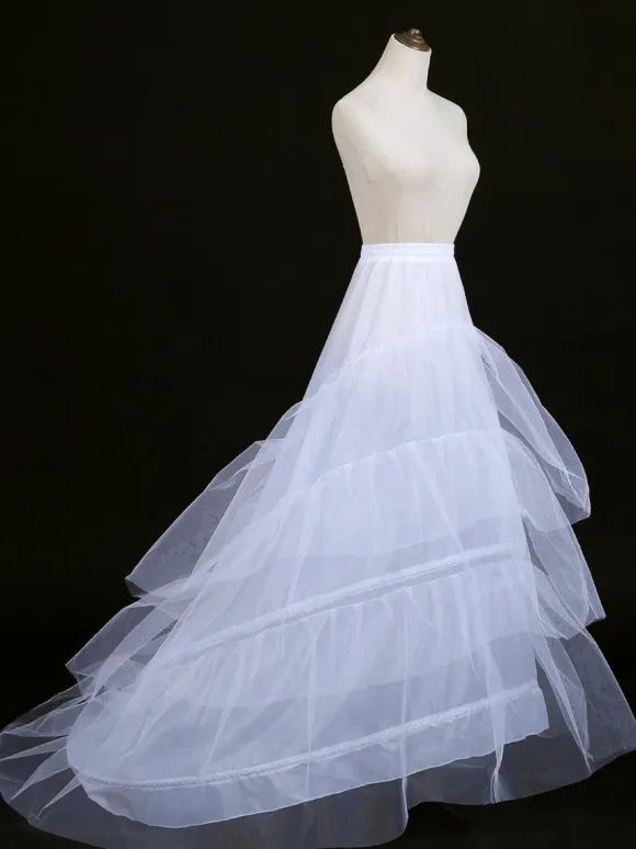 Classic Lolita Petticoats Polyester Tiered Gothic Lolita Petticoat Woman's White Lolita Underskirt