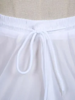 Classic Lolita Petticoats Polyester Tiered Gothic Lolita Petticoat Woman's White Lolita Underskirt