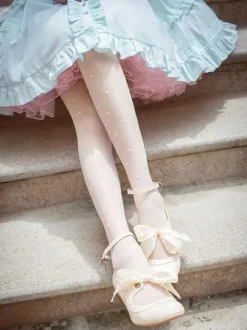 Classical Lolita Dress Layered Ruffles Lolita Dress Short Sleeves Lolita Op Dress With Bows