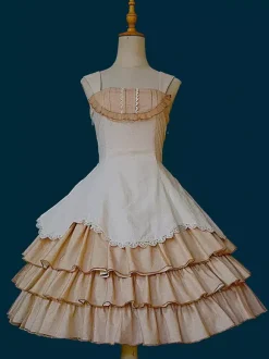 Classical Lolita Dress Lace Sleeveless Lolita Pink Dresses