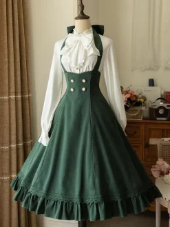 Classical Lolita Dress Polyester Sleeveless Stripes Classic Red Lolita Dresses