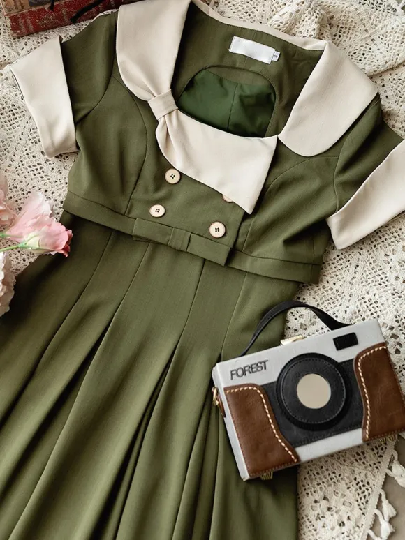 Classical Lolita Dress Polyester Sleeveless Lolita Dresses Color Block Classic Black