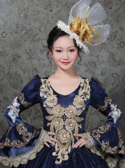 Classical Lolita Dress Polyester Long Sleeves Classic Lolita Dresses Green