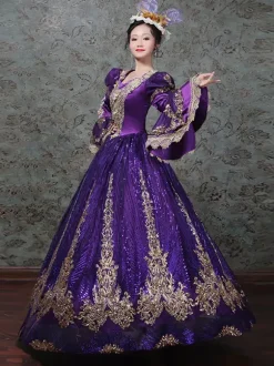 Classical Lolita Dress Polyester Long Sleeves Classic Lolita Dresses Green