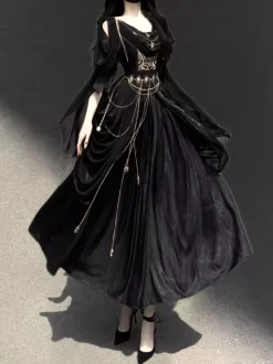 Classical Lolita Dress Greek Style Night Messenger Lolita Chiffon Dress