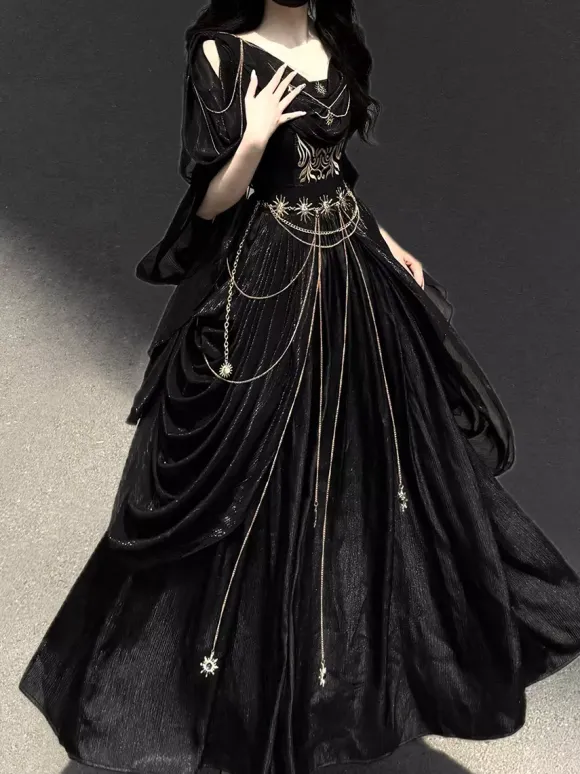Classical Lolita Dress Greek Style Night Messenger Lolita Chiffon Dress