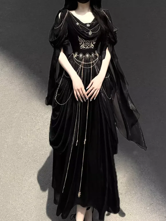 Classical Lolita Dress Greek Style Night Messenger Lolita Chiffon Dress