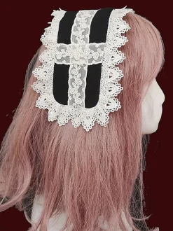 Classic Lolita Accessories Infanta Black Lace Headwear Polyester Miscellaneous