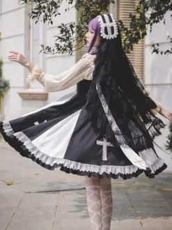 Classic Lolita Accessories Infanta Black Lace Headwear Polyester Miscellaneous
