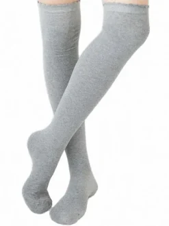 Classic Lolita Socks Neverland Knee High Black Lolita Accessories