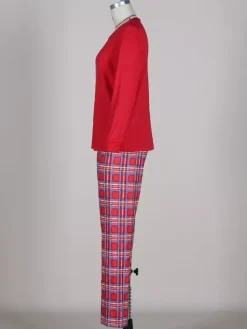 Classic Red Plaid Family Christmas Pajamas Set 2026