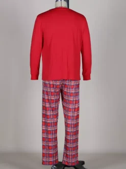 Classic Red Plaid Family Christmas Pajamas Set 2026