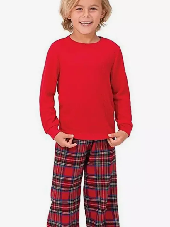 Classic Red Plaid Family Christmas Pajamas Set 2026