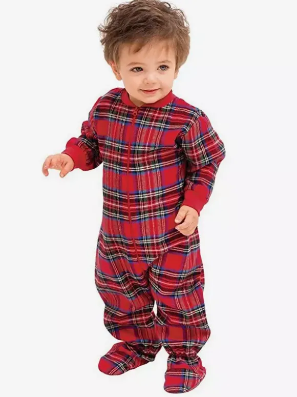 Classic Red Plaid Family Christmas Pajamas Set 2026