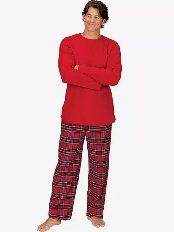 Classic Red Plaid Family Christmas Pajamas Set 2026