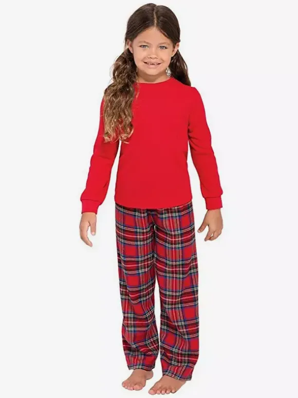 Classic Red Plaid Family Christmas Pajamas Set 2026
