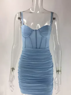 Club Dress Straps Neck Sexy Straps Backless Lilac Sexy Dress