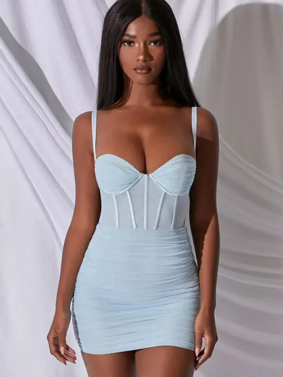 Club Dress Straps Neck Sexy Straps Backless Lilac Sexy Dress