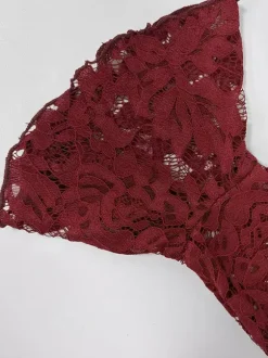 Club Jumpsuit Casual Polyester Long Sleeves Halter Lace Clubwear