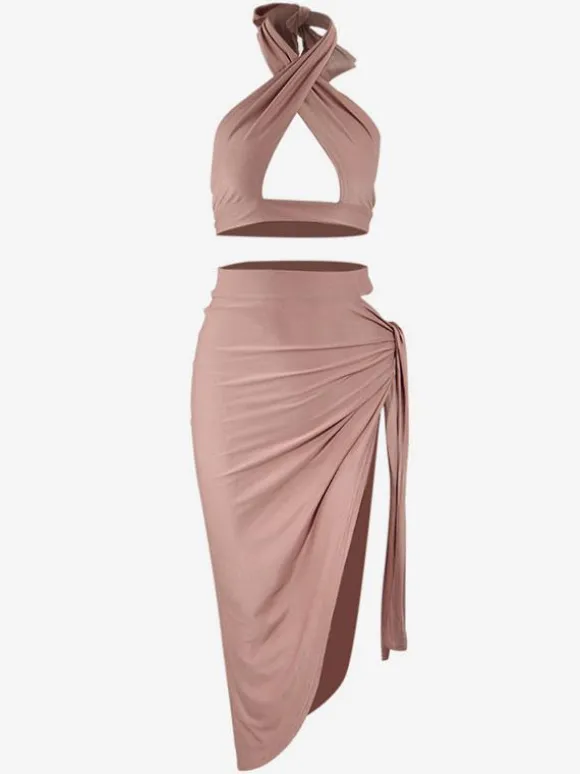 Clubwear Set For Woman 2-Piece Two Piece Set