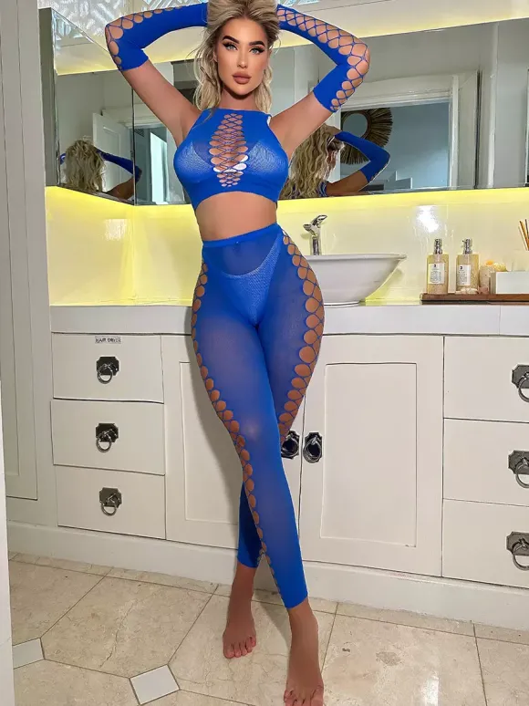 Clubwear Sets Cut Out Sleeveless Sexy Club Outfits