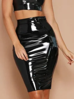 Clubwear Sexy Red PU Leather Club Party Bottoms