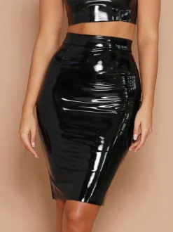 Clubwear Sexy Red PU Leather Club Party Bottoms