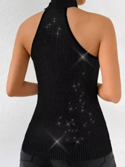 Clubwear Tops Fashion Halter Sleeveless Tops