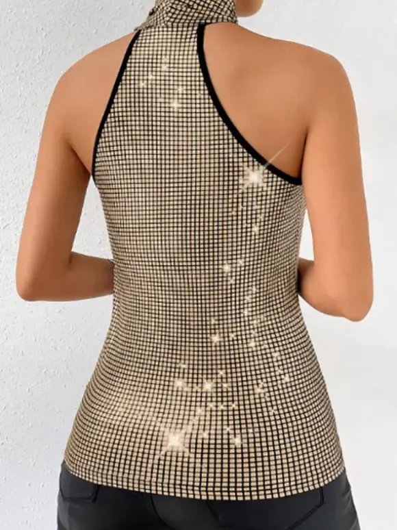 Clubwear Tops Fashion Halter Sleeveless Tops