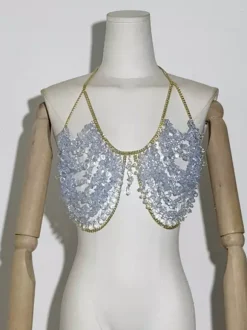 Clubwear Tops Gorgeous Halter Cut Out Tops