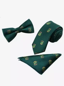 6cm Men's Tie Three-Piece Square Scarf British Style Business Pocket Scarf Jacquard Collar Set