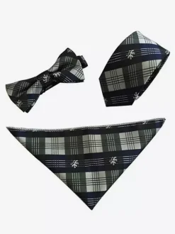 6cm Men's Tie Three-Piece Square Scarf British Style Business Pocket Scarf Jacquard Collar Set