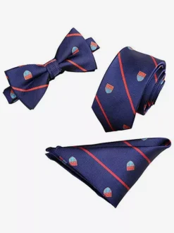 6cm Men's Tie Three-Piece Square Scarf British Style Business Pocket Scarf Jacquard Collar Set