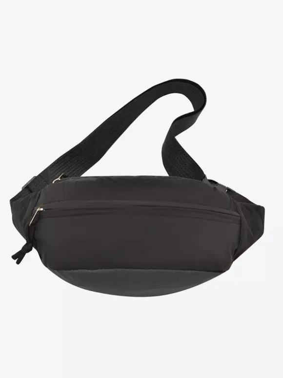 Color Block Lightweight Nylon Fanny Pack Adjustable Strap Crossbody Waist Bag Outdoor Travel Chest Purse
