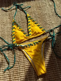 Contrast Color Sexy Halter Bikini For Summer 2026
