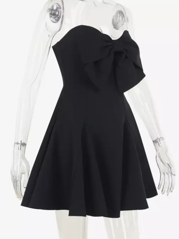 Coquette Bow Dress For Women - Strapless Sweetheart A Line Mini Dress - Summer Birthday Party 2026