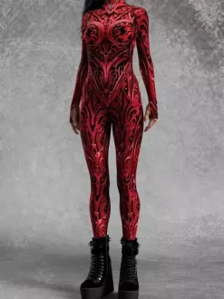 Costumes Catsuits & Zentai Costumes Neon Bodysuit Halloween Cosplay Costume 3D Digital Printing Uv Glow Bodysuit Halloween Holiday Catsuits & Zentai