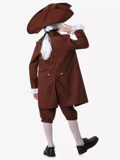 Costumes Coffee Brown Men Retro Waistcoat Pants Set Holidays Costumes