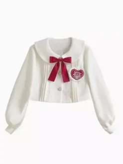 Costumes Lolita Specials Lolita Dresses Sweet Lolita Dress Polyester Sleeveless Bows Sweet Jumper Christmas Lolita Dress Ecru White Floral Print