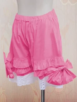 Cotton Pink Lace Lolita Bloomers