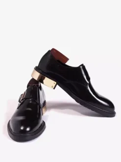 Cowhide Buckle Monk Loafer Shoes For Men
