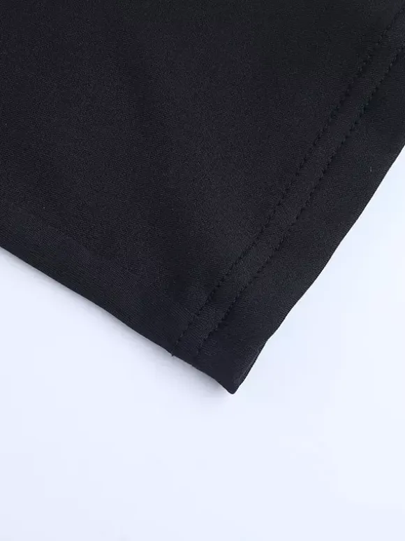 Cowl Neck Maxi Dress For Women - Black Elegant Lace Trim Bodycon Long Dress - Spring Evening Party Cocktail Wear 2026