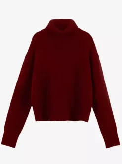 Cowl Neck Solid Color Knit Pullover Sweater For Women 2026