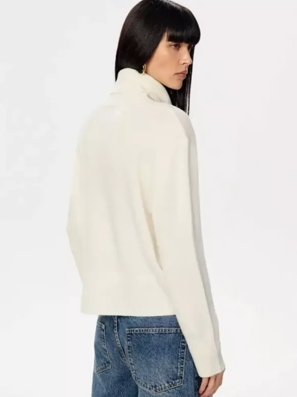 Cowl Neck Solid Color Knit Pullover Sweater For Women 2026