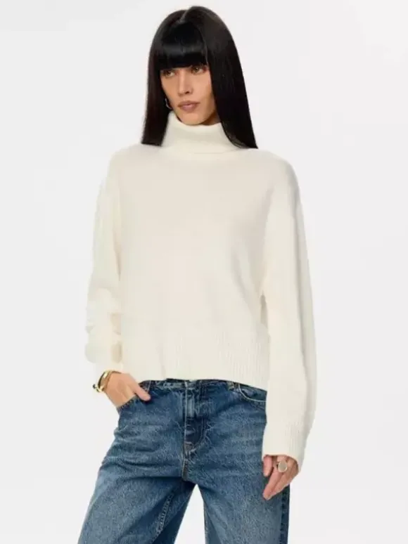 Cowl Neck Solid Color Knit Pullover Sweater For Women 2026