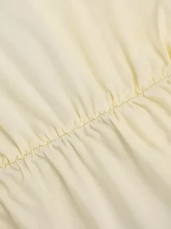 Cream V Neck Ruffled Sleeve Maxi Dress For Women Elegant Formal Style