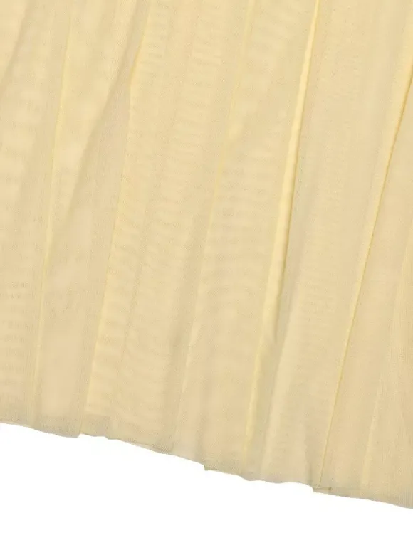 Creamy White V Neck Ruched Sheer Maxi Gown For Women Elegant Formal Style