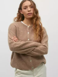 Crewneck Knit Basic Pullover Cardigan For Women 2026