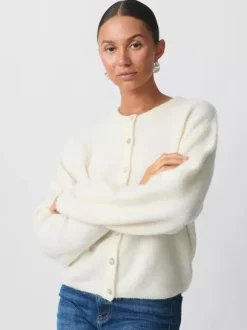 Crewneck Knit Basic Pullover Cardigan For Women 2026